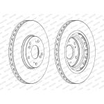 Ferodo DDF1266C Bremsscheibe PREMIER Ferodo DDF1266C Bremsscheibe PREMIER