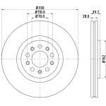 Bremsscheibe 8DD 355 116-651