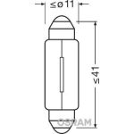 Glühlampe, Innenraumleuchte 6411 Glühlampe, Innenraumleuchte 6411