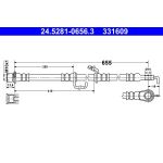 ATE 24.5281-0656.3 Bremsschlauch ATE 24.5281-0656.3 Bremsschlauch