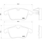 Brembo P 61 106 Bremsbelagsatz, Scheibenbremse PRIME LINE