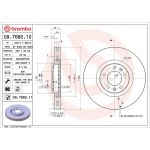 Brembo 09.7680.11 Bremsscheibe PRIME LINE - UV Coated