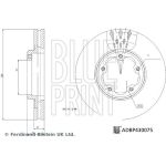 Blue Print ADBP430075 Bremsscheibe