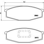 Brembo P 56 012 Bremsbelagsatz, Scheibenbremse PRIME LINE