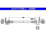 Bremsschlauch 24.5117-0195.3 Bremsschlauch 24.5117-0195.3