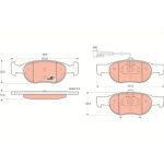 Bremsbelagsatz, Scheibenbremse GDB1291 Bremsbelagsatz, Scheibenbremse GDB1291
