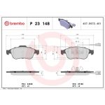 Brembo P 23 148 Bremsbelagsatz, Scheibenbremse PRIME LINE Brembo P 23 148 Bremsbelagsatz, Scheibenbremse PRIME LINE