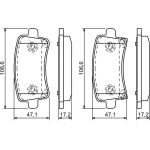 BOSCH 0 986 494 297 Bremsbelagsatz, Scheibenbremse