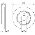 BOSCH 0 986 479 R58 Bremsscheibe