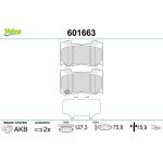 Valeo 601663 Bremsbelagsatz, Scheibenbremse