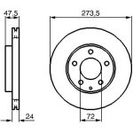 Bremsscheibe 0 986 479 034 Bremsscheibe 0 986 479 034