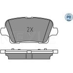 Meyle 025 221 2317/PD Bremsbelagsatz, Scheibenbremse MEYLE-PD: Advanced performance and design