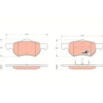 Bremsbelagsatz, Scheibenbremse GDB4128 Bremsbelagsatz, Scheibenbremse GDB4128