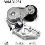 SKF VKM 31231 Spannrolle, Keilrippenriemen SKF VKM 31231 Spannrolle, Keilrippenriemen