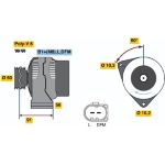 BOSCH 0 124 515 133 Generator BOSCH 0 124 515 133 Generator