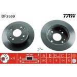 TRW DF2669 Bremsscheibe TRW DF2669 Bremsscheibe