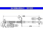 ATE 24.5286-0524.3 Bremsschlauch ATE 24.5286-0524.3 Bremsschlauch