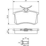 BOSCH 0 986 494 399 Bremsbelagsatz, Scheibenbremse