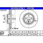 Bremsscheibe 24.0332-0158.1