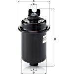 Mann-Filter WK 612/4 Kraftstofffilter Mann-Filter WK 612/4 Kraftstofffilter
