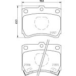 Hella 8DB 355 005-741 Bremsbelagsatz, Scheibenbremse