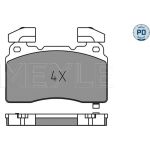 Meyle 025 259 1516/PD Bremsbelagsatz, Scheibenbremse MEYLE-PD: Advanced performance and design Meyle 025 259 1516/PD Bremsbelagsatz, Scheibenbremse MEYLE-PD: Advanced performance and design