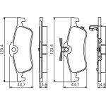 BOSCH 0 986 495 359 Bremsbelagsatz, Scheibenbremse BOSCH 0 986 495 359 Bremsbelagsatz, Scheibenbremse