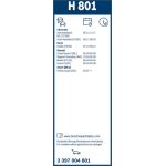 BOSCH H 801 Scheibenwischer Rear 3 397 004 801