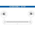 Bremsschlauch 24.5204-0296.3 Bremsschlauch 24.5204-0296.3