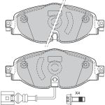 Valeo 601328 Bremsbelagsatz, Scheibenbremse