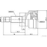 Herth+Buss Jakoparts J2823015 Gelenksatz, Antriebswelle