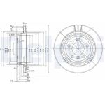 Delphi BG3042 Bremsscheibe Delphi BG3042 Bremsscheibe