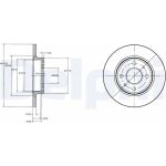 Delphi BG2466 Bremsscheibe Delphi BG2466 Bremsscheibe