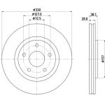 Bremsscheibe 8DD 355 123-151