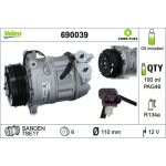 Valeo 690039 Kompressor, Klimaanlage CORE-FLEX Valeo 690039 Kompressor, Klimaanlage CORE-FLEX