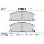 Valeo 598893 Bremsbelagsatz, Scheibenbremse