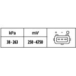 Sensor, Saugrohrdruck 6PP 009 400-571