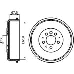 Bremstrommel 0 986 477 046 Bremstrommel 0 986 477 046