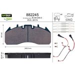 Valeo 882245 Bremsbelagsatz, Scheibenbremse OPTIPACK Valeo 882245 Bremsbelagsatz, Scheibenbremse OPTIPACK