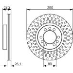 BOSCH 0 986 479 626 Bremsscheibe BOSCH 0 986 479 626 Bremsscheibe