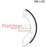 Metzger MG 314 Bremsbackensatz, Feststellbremse Metzger MG 314 Bremsbackensatz, Feststellbremse