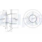 Delphi BG2494 Bremsscheibe Delphi BG2494 Bremsscheibe