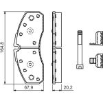 BOSCH 0 986 494 548 Bremsbelagsatz, Scheibenbremse BOSCH 0 986 494 548 Bremsbelagsatz, Scheibenbremse