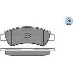 Meyle 025 220 4119/PD Bremsbelagsatz, Scheibenbremse MEYLE-PD: Advanced performance and design Meyle 025 220 4119/PD Bremsbelagsatz, Scheibenbremse MEYLE-PD: Advanced performance and design