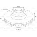 Valeo 197642 Bremsscheibe