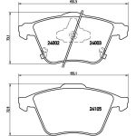 Brembo P 49 038 Bremsbelagsatz, Scheibenbremse PRIME LINE Brembo P 49 038 Bremsbelagsatz, Scheibenbremse PRIME LINE
