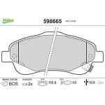 Valeo 598665 Bremsbelagsatz, Scheibenbremse Valeo 598665 Bremsbelagsatz, Scheibenbremse