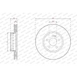 Ferodo DDF2834VC-1 Bremsscheibe PREMIER Ferodo DDF2834VC-1 Bremsscheibe PREMIER