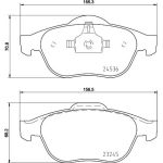 Hella 8DB 355 013-241 Bremsbelagsatz, Scheibenbremse