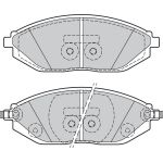 Bremsbelagsatz, Scheibenbremse 601291